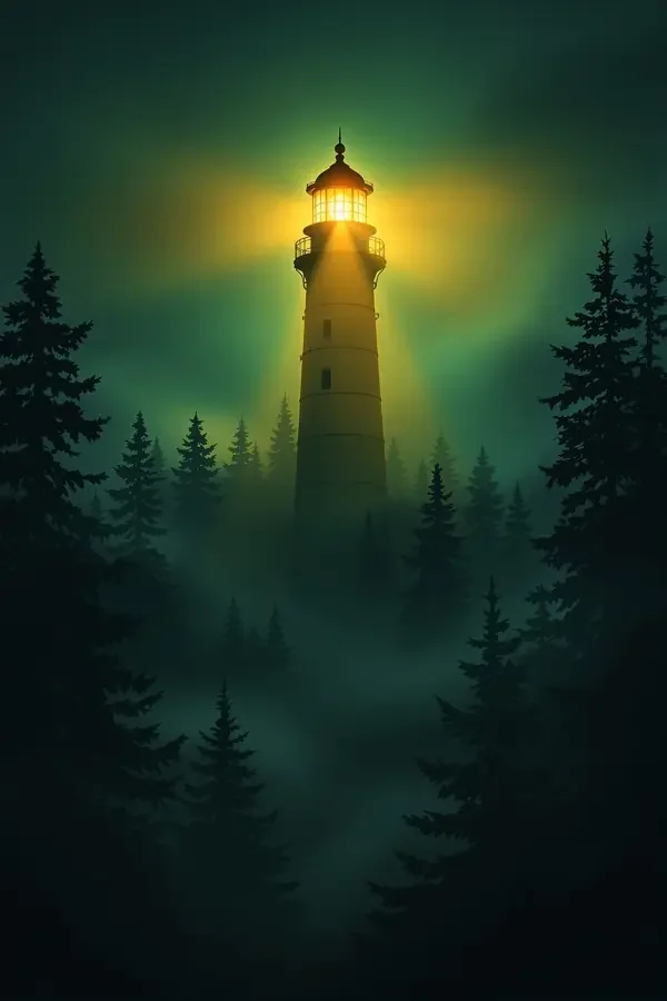 雾中灯塔 电影海报封面